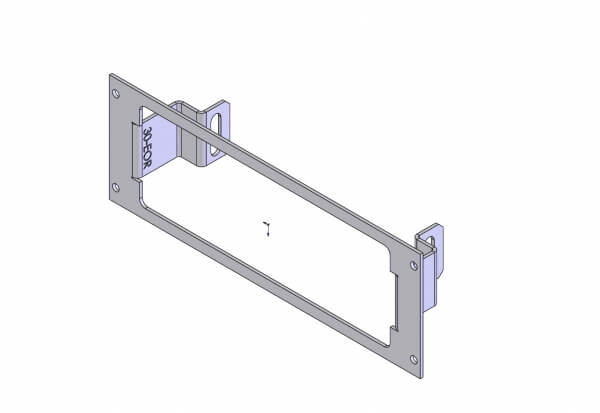 1-Piece Equipment Mounting Bracket, 3″ Mounting Space, Fits M/A-COM M-7100, M/A-COM / Com-Net/ Ericsson/ GE Orion 2 Pc.