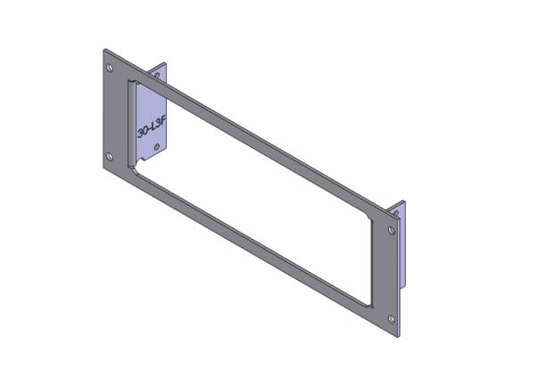 1-Piece Equipment Mounting Bracket, 3″ Mounting Space, Fits L3Harris/L3 Mobile-Vision Flashback Digital Recorder FB04-H
