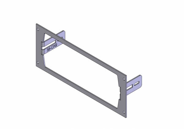1-Piece Equipment Mounting Bracket, 3.5″ Mounting Space, Fits Harris/L3Harris CH25 remote control head