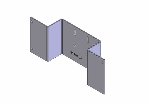 1-Piece Equipment Mounting Bracket, 3.5″ Mounting Space, – Fits AceK9 Hot-N-Pop control head used in Havis Model K9-A-201 Series kits