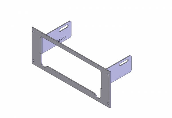 1-Piece Equipment Mounting Bracket, 3.5″ Mounting Space, Fits Code 3 Public Safety Equipment 3600 Series V-Con