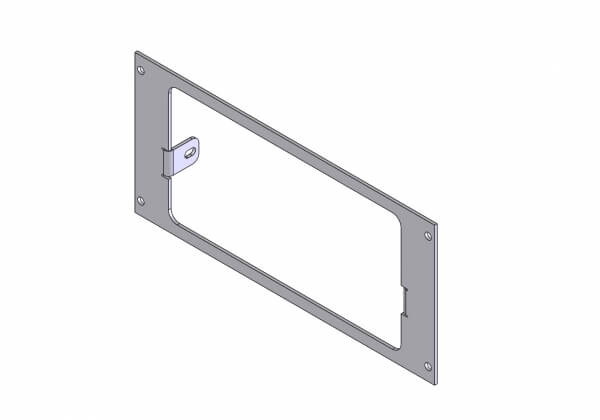 1-Piece Equipment Mounting Bracket, 4″ Mounting Space, Fits SoundOff Signal Remote Sirens