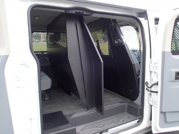 Middle partition for 2015-2025 Ford Transit window van with Low Roof and side swing out or sliding doors