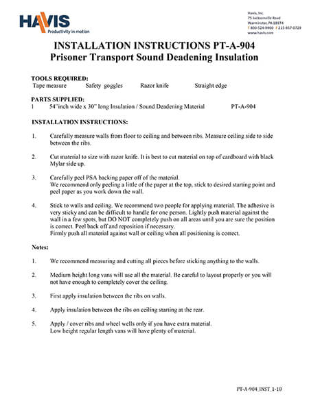 Installation Instructions (PDF)