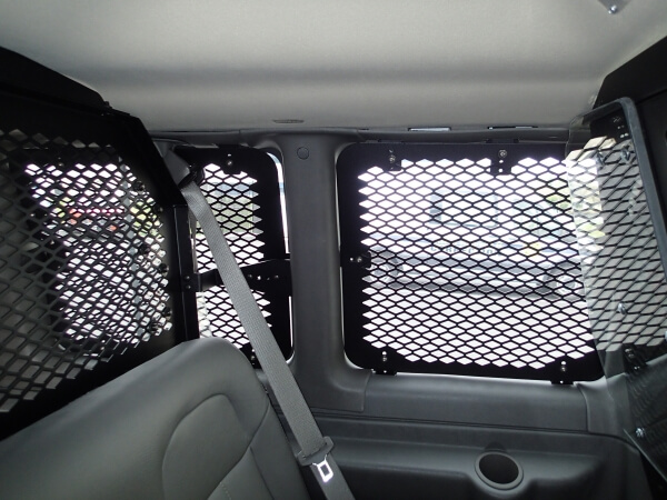 Interior Window Guard Kit For 1997-2025 Chevrolet G-Series Standard Length Van With Sliding Side Door, 8 Windows,12 Passenger