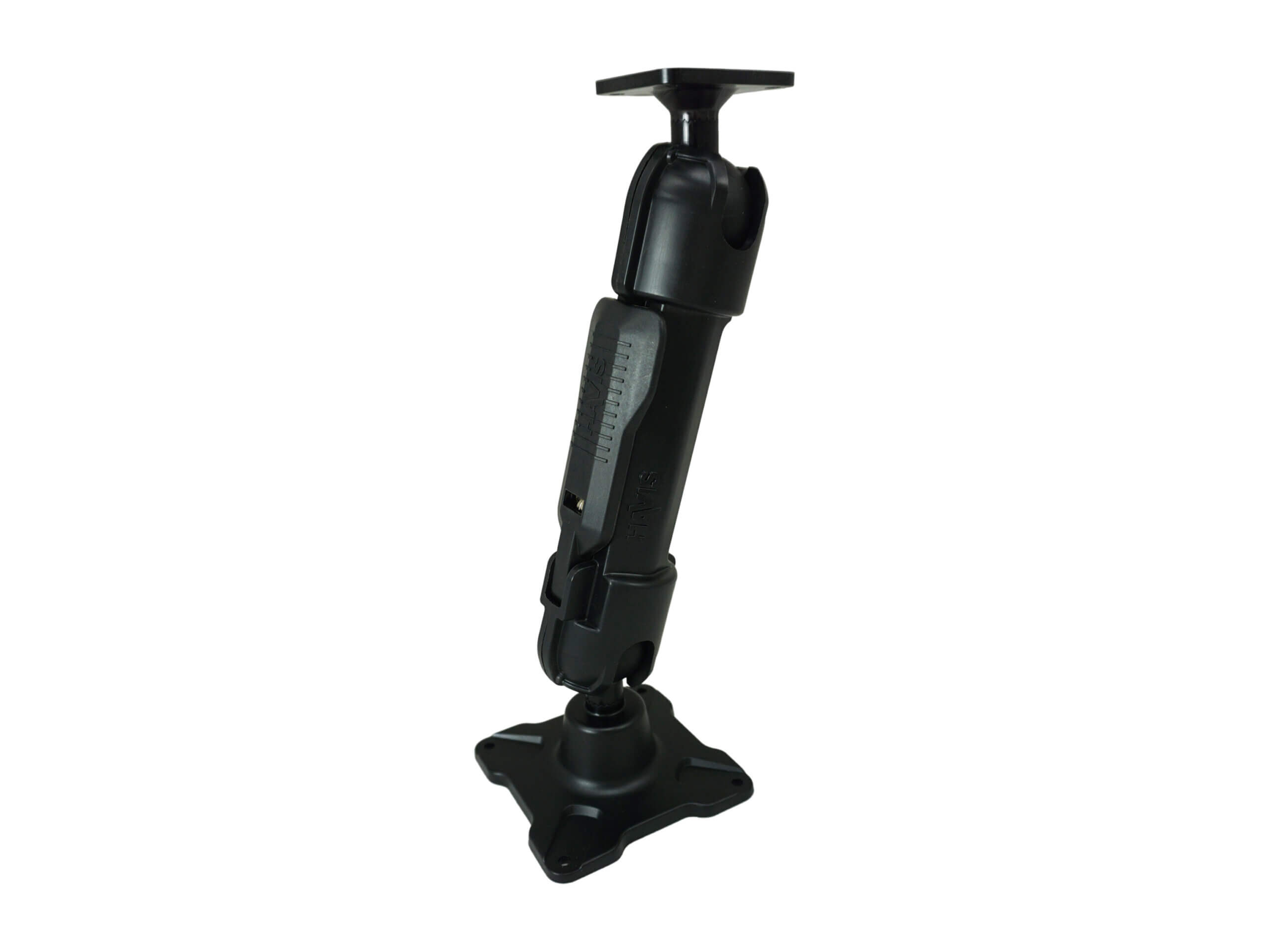 Dual Ball Mount with 1.50″ Clamp-Style Long Housing, One Standard AMPS Plate & One Long VESA 75 Plate
