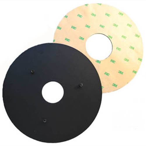 7″ Metal Base with Glue Pad for Round Payment Terminal Stands
