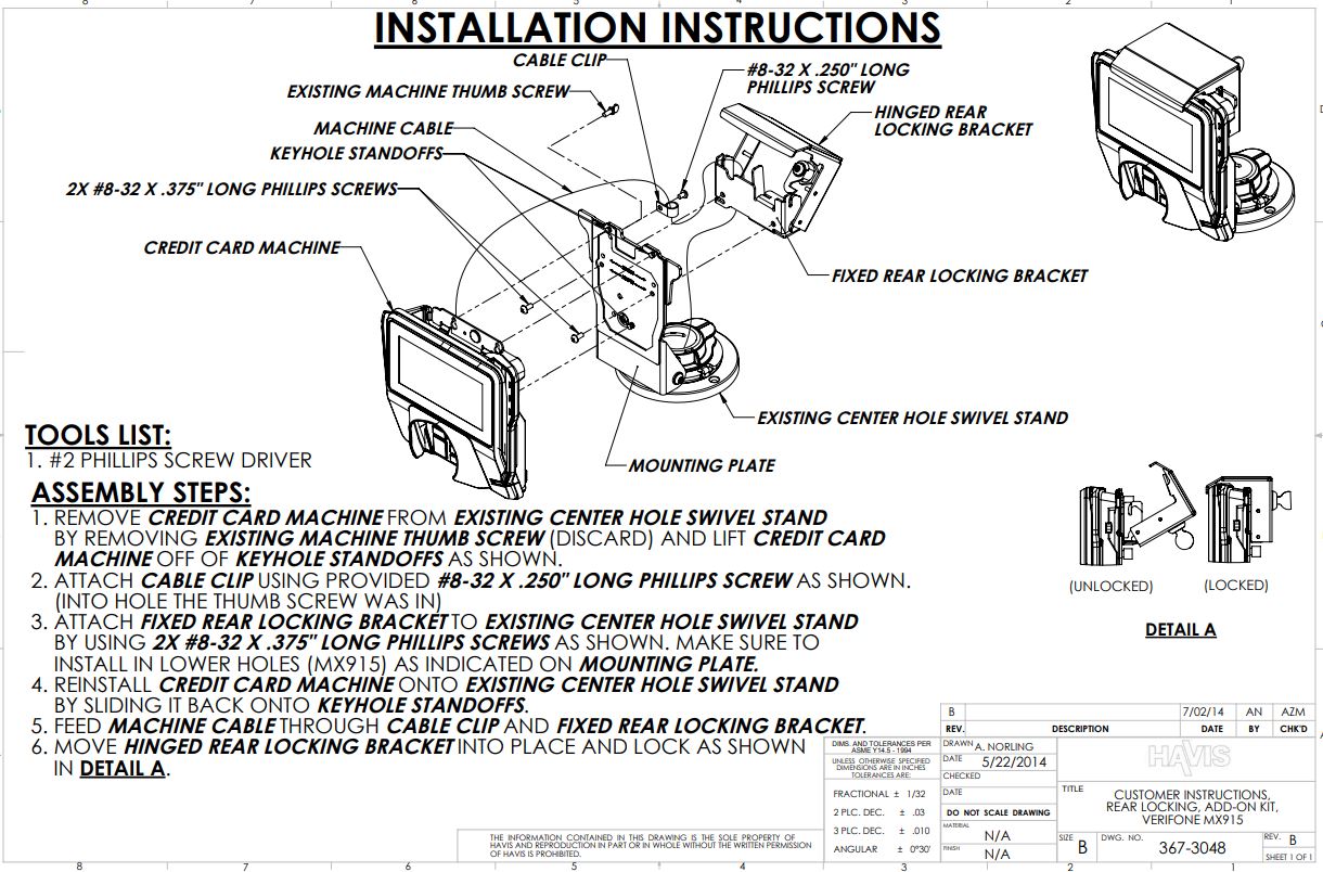 Customer Instructions