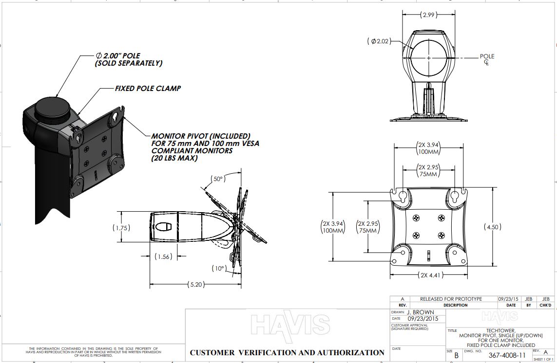 Customer Verification Drawing