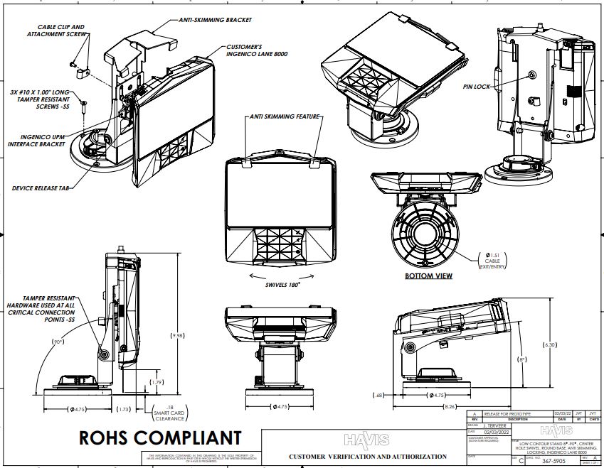 Customer Verification Drawing