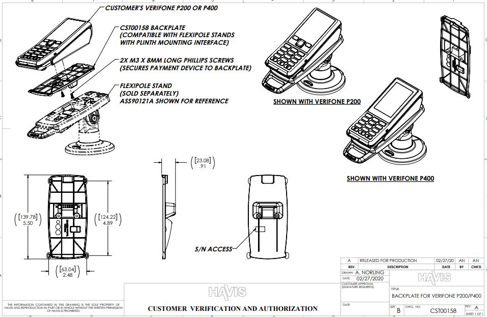 Customer Verification Drawing