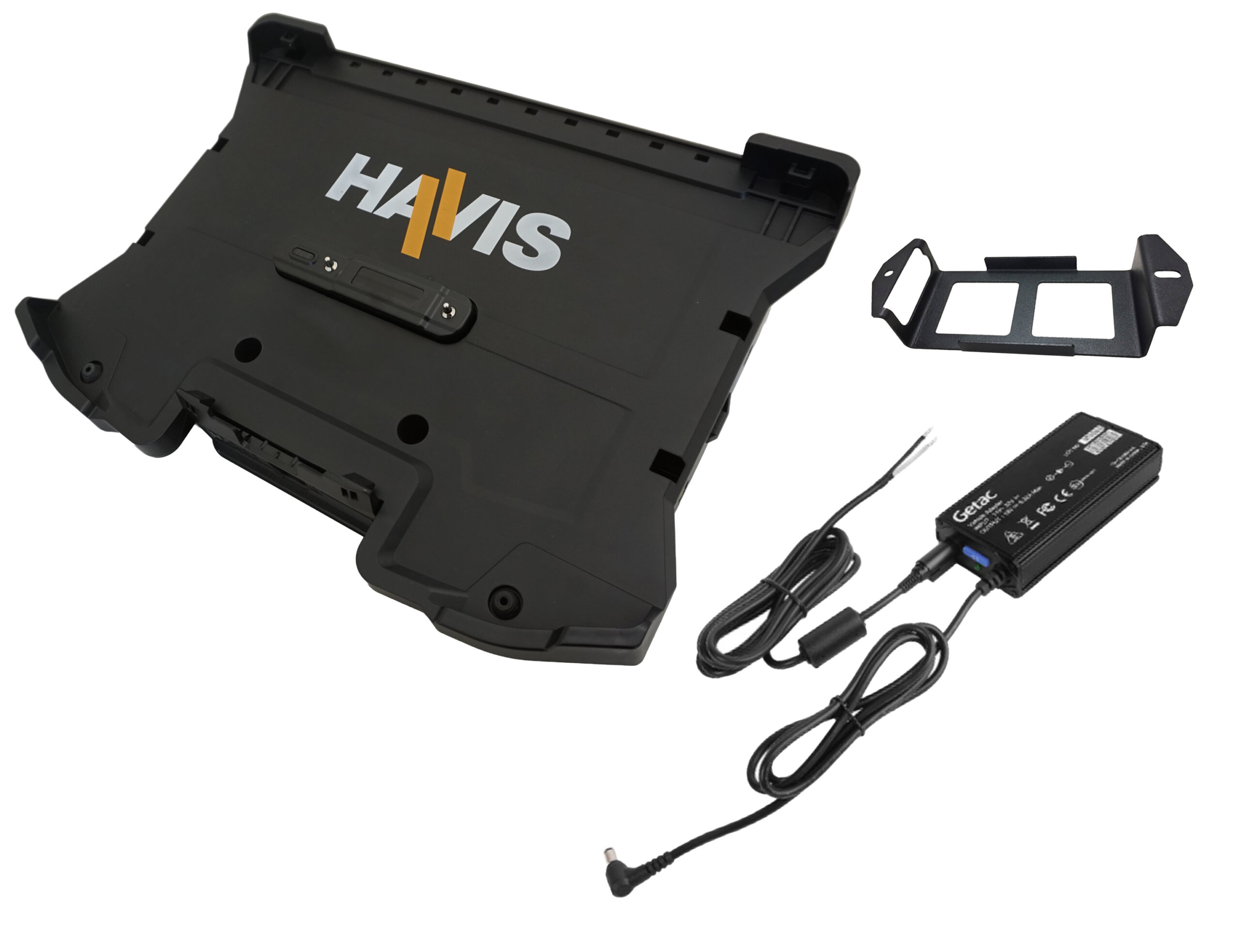 Bundle –  Cradle for Getac S510 Laptop & Getac Power Supply with Bare Wire