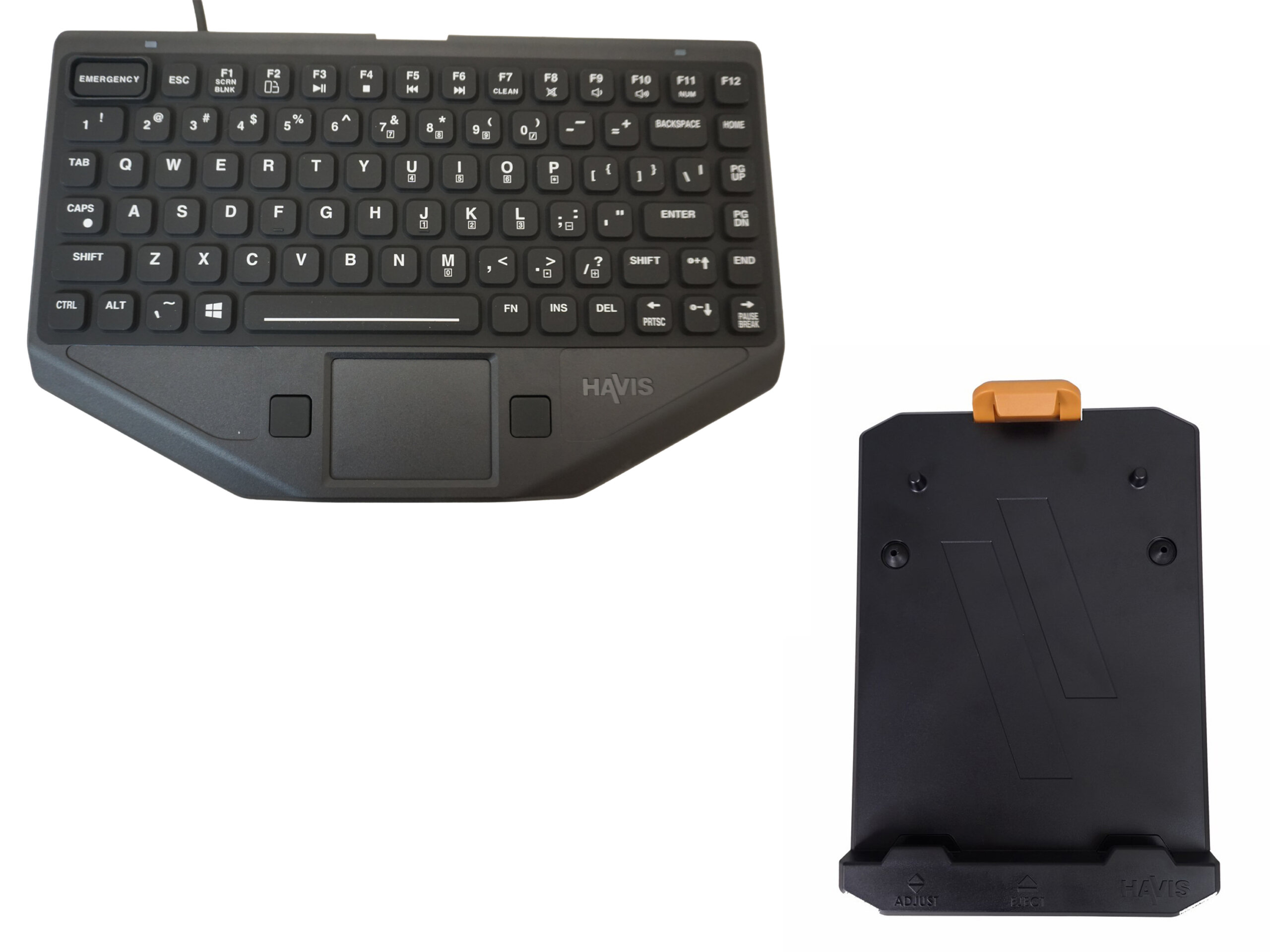 Package – Rugged Keyboard With Mount (Includes Emergency Key)