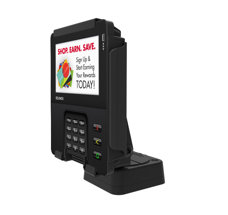 Square Base Metal Stand for 75mm VESA & Equinox Luxe 8700x Payment Terminals