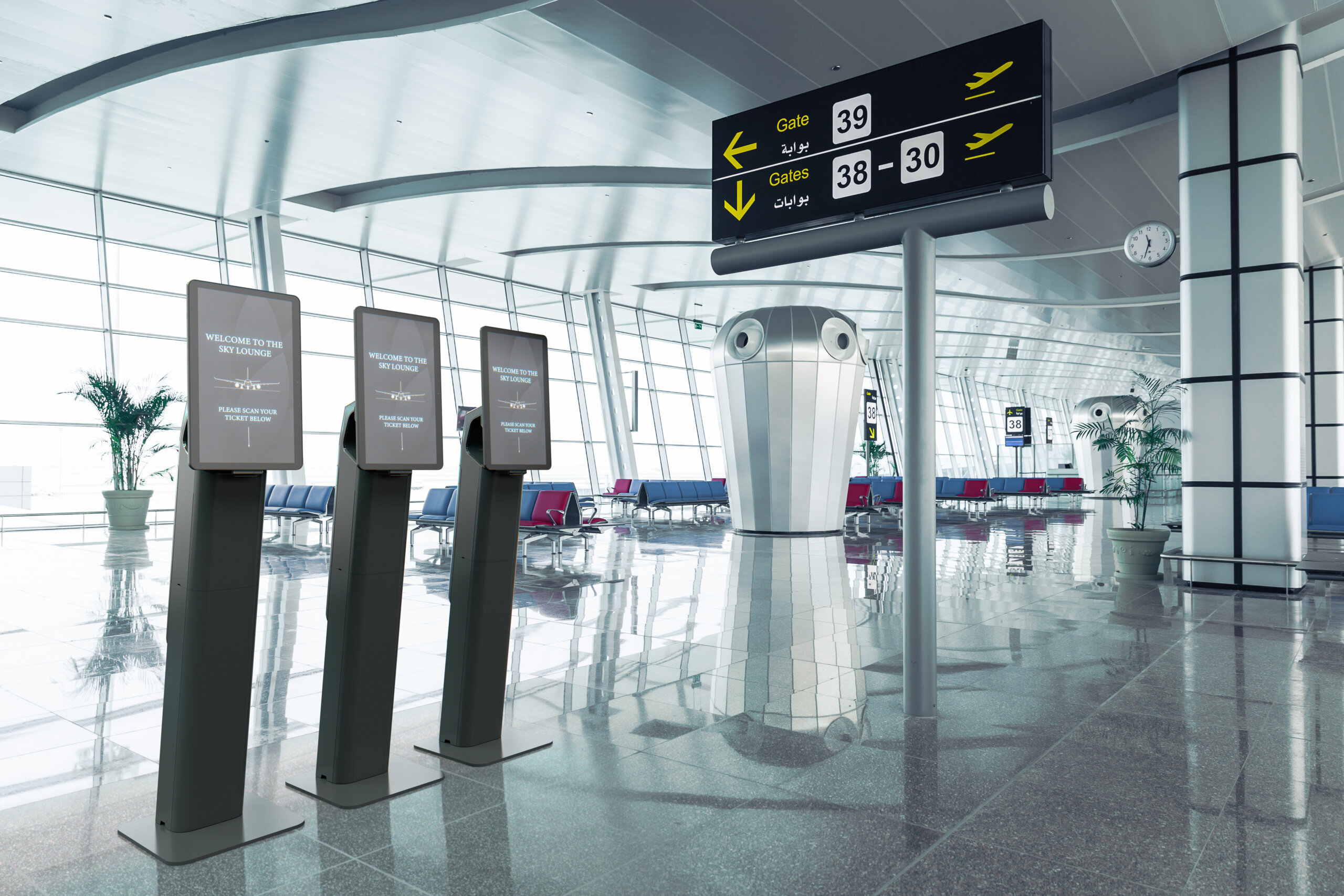 Elevating the Passenger Experience: Innovative Mounting Solutions for Airport Departure Lounges