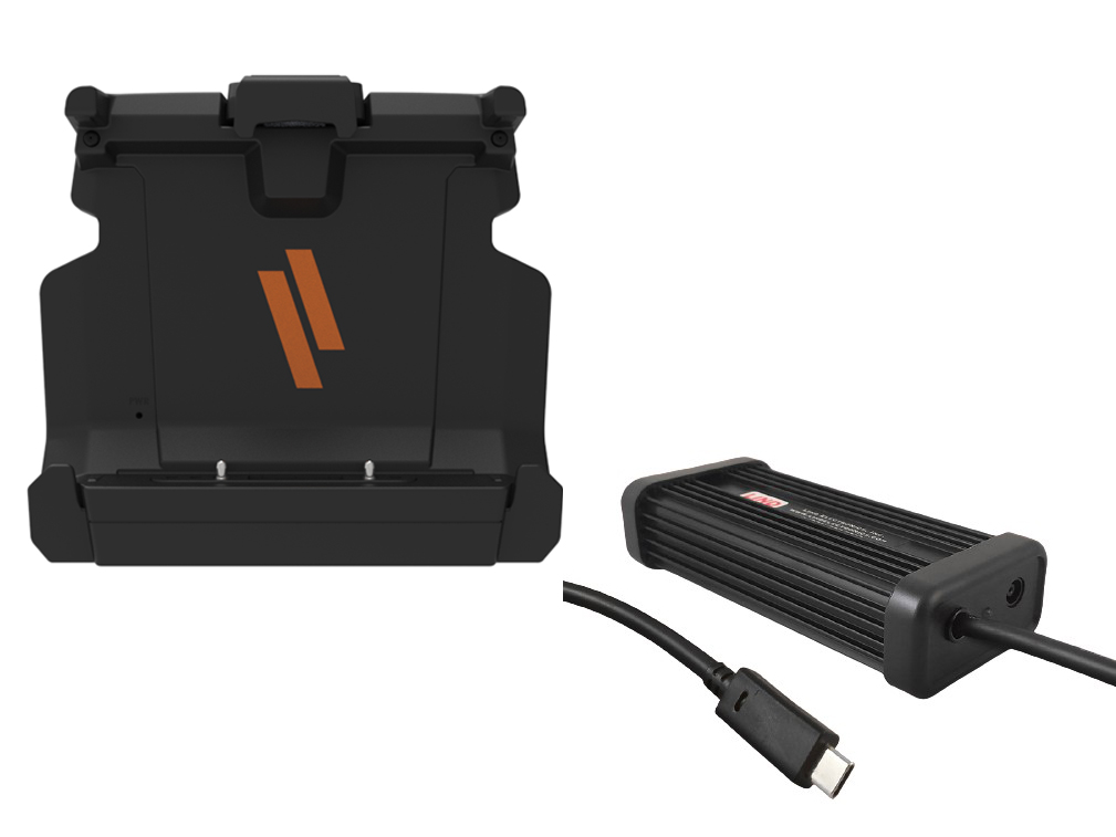 Cradle for Getac ZX80 Tablet & DC-DC Power Supply With USB-C Output